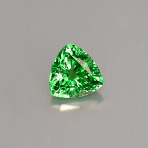 Granate tsavorita verde natural de 0,63 ct, trillón, VS