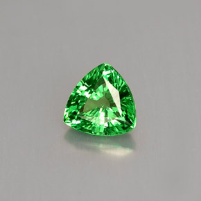 Granate tsavorita verde natural de 0,63 ct, trillón, VS