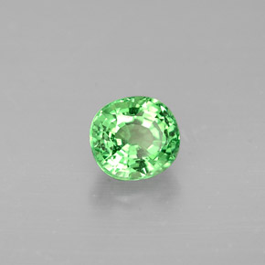 granate tsavorita Verde intenso natural de 0.65 ct, Corte Óvalo, VS