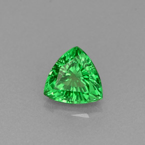 Granate tsavorita verde natural de 0,55 ct, trillón, VS