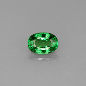 granate tsavorita Verde cromo natural de 0.69 ct, Corte Óvalo, VS