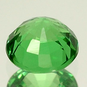 granate tsavorita Verde intenso natural de 0.39 ct, Corte Redondo, VVS-VS