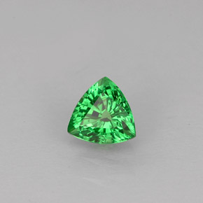Granate tsavorita verde natural de 0,41 ct, trillón, VS