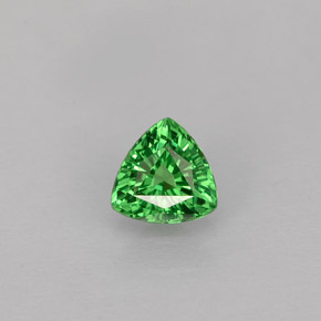 Granate tsavorita verde natural de 0,40 ct, trillón, VS