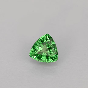 Granate tsavorita verde natural de 0,40 ct, trillón, VS