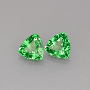 Gemas de granate tsavorita verde natural de  ct, trillón, VS-SI