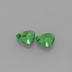 Gemas de granate tsavorita verde natural de  ct, trillón, VS-SI