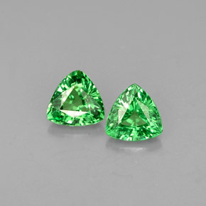 Gemas de granate tsavorita verde natural de  ct, trillón, VS