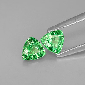 Gemas de granate tsavorita verde natural de  ct, trillón, VS