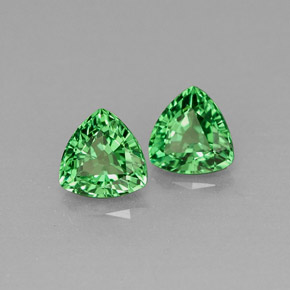 Gemas de granate tsavorita verde natural de  ct, trillón, VS
