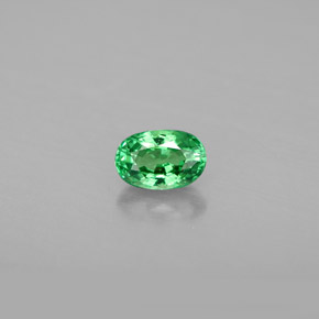 granate tsavorita Verde cromo natural de 0.64 ct, Corte Óvalo, VS