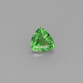 Granate tsavorita verde natural de 0,45 ct, trillón, VS