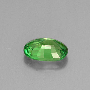 Granate tsavorita verde natural de 0,64 ct, corte óvalo, VVS-VS