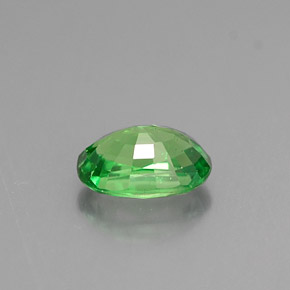 Granate tsavorita verde natural de 0,66 ct, corte óvalo, VS