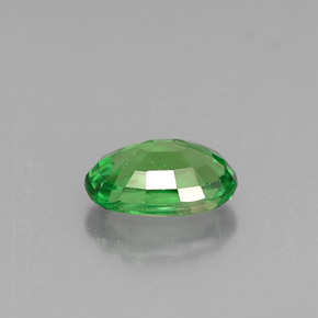 Granate tsavorita verde natural de 0,65 ct, corte óvalo, VS