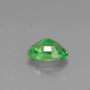 Granate tsavorita verde natural de 0,57 ct, corte óvalo, VS-SI