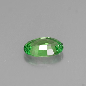 Granate tsavorita verde natural de 0,54 ct, corte óvalo, VS