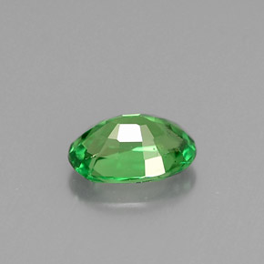 Granate tsavorita verde natural de 0,61 ct, corte óvalo, VS