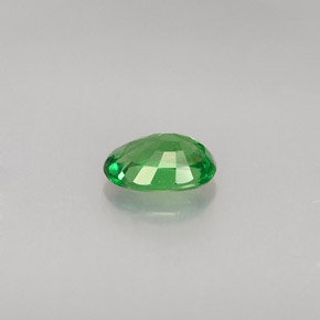 Granate tsavorita verde natural de 0,56 ct, corte óvalo, VS