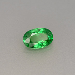 granate tsavorita Verde cromo natural de 0.60 ct, Corte Óvalo, VS