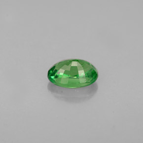 Granate tsavorita verde natural de 0,68 ct, corte óvalo, VS