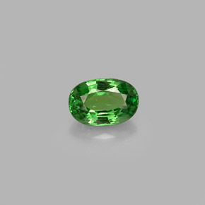 Granate tsavorita verde natural de 0,58 ct, corte óvalo, VVS-VS