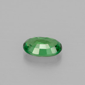 Granate tsavorita verde natural de 0,56 ct, corte óvalo, VS