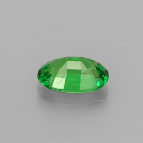 Granate tsavorita verde natural de 0,50 ct, corte óvalo, VS