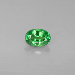 granate tsavorita Verde cromo natural de 0.61 ct, Corte Óvalo, VS