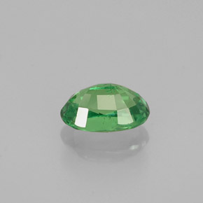 Granate tsavorita verde natural de 0,61 ct, corte óvalo, VS
