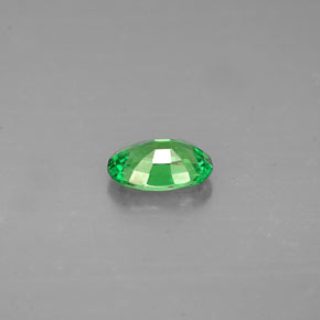 Granate tsavorita verde natural de 0,54 ct, corte óvalo, VS-SI