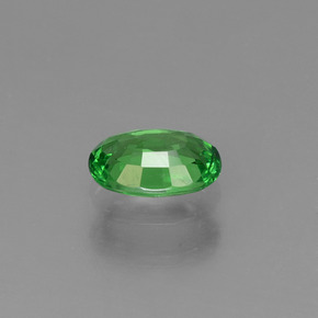 Granate tsavorita verde natural de 0,52 ct, corte óvalo, VS