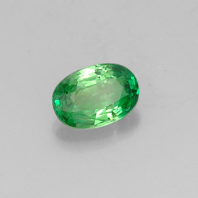 granate tsavorita Verde cromo natural de 0.62 ct, Corte Óvalo, VS