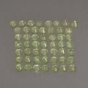 Gemas de granate tsavorita verde natural de  ct, corte redondo, VS