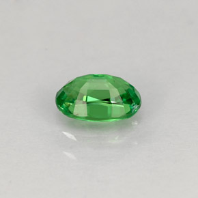 Granate tsavorita verde natural de 0,63 ct, corte óvalo, VS