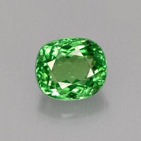 granate tsavorita Verde cromo natural de 1.20 ct, Corte Cojín, VVS-VS