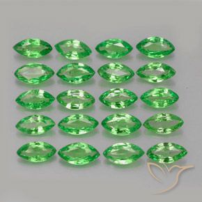 3.12ctw Natural Verde medio Granate Tsavorita, Marquesa, VS