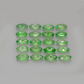 Gemas de granate tsavorita verde cromo natural de  ct, marquesa, VS