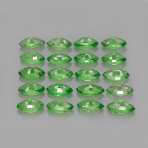 Gemas de granate tsavorita verde natural de  ct, marquesa, VS