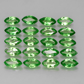 Gemas de granate tsavorita verde natural de 3,60 ct, marquesa, VS