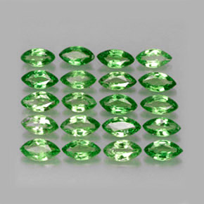 Gemas de granate tsavorita verde natural de 3,60 ct, marquesa, VS