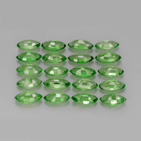 Gemas de granate tsavorita verde natural de 3,60 ct, marquesa, VS