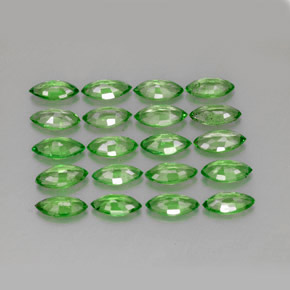 Gemas de granate tsavorita verde natural de 2,82 ct, marquesa, VS