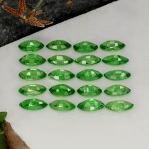 Gemas de granate tsavorita verde natural de 3,86 ct, marquesa, VS