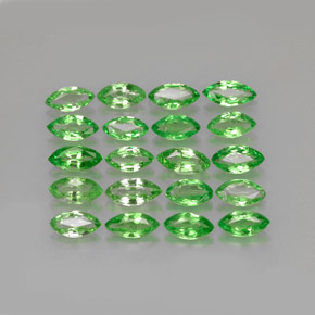 Gemas de granate tsavorita verde natural de  ct, marquesa, VS
