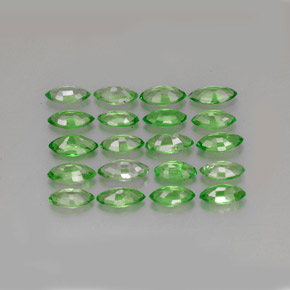 Gemas de granate tsavorita verde natural de  ct, marquesa, VS