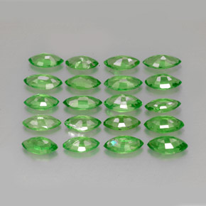 Gemas de granate tsavorita verde natural de 3,40 ct, marquesa, VS