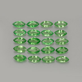 Gemas de granate tsavorita verde natural de 3,00 ct, marquesa, VS