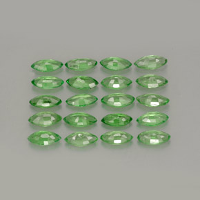 Gemas de granate tsavorita verde natural de 3,00 ct, marquesa, VS