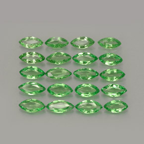 Gemas de granate tsavorita verde natural de  ct, marquesa, VS
